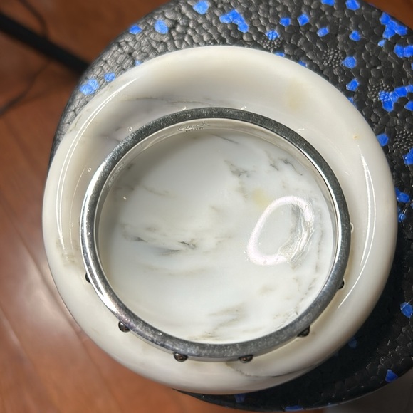 Coach Silver Tone and Purple Enamel Bangel - Picture 4 of 12